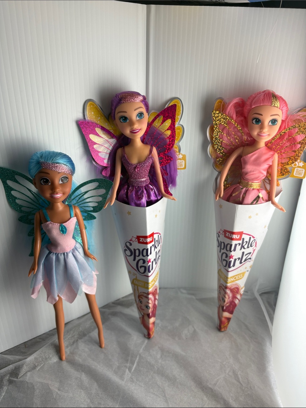 Zuru Sparkle Girlz Fairy Dolls Lot of 3 (1 Pre-owned, 2 New